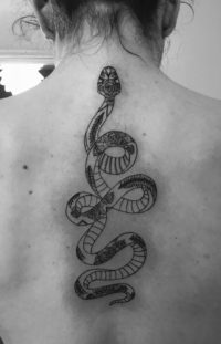 Tatouage Serpent dos